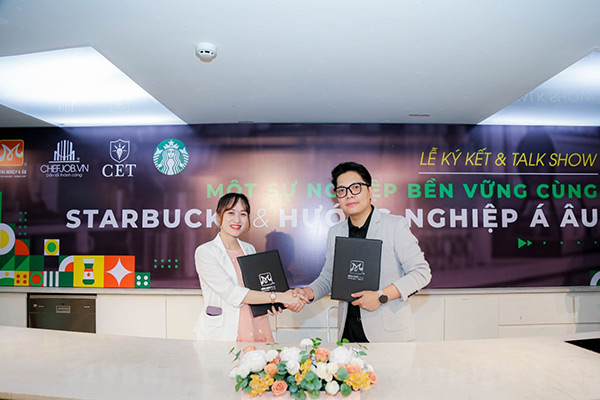 Lễ ký kết mở ra nhiều cơ hội phát triển cho Starbucks và HNAAu